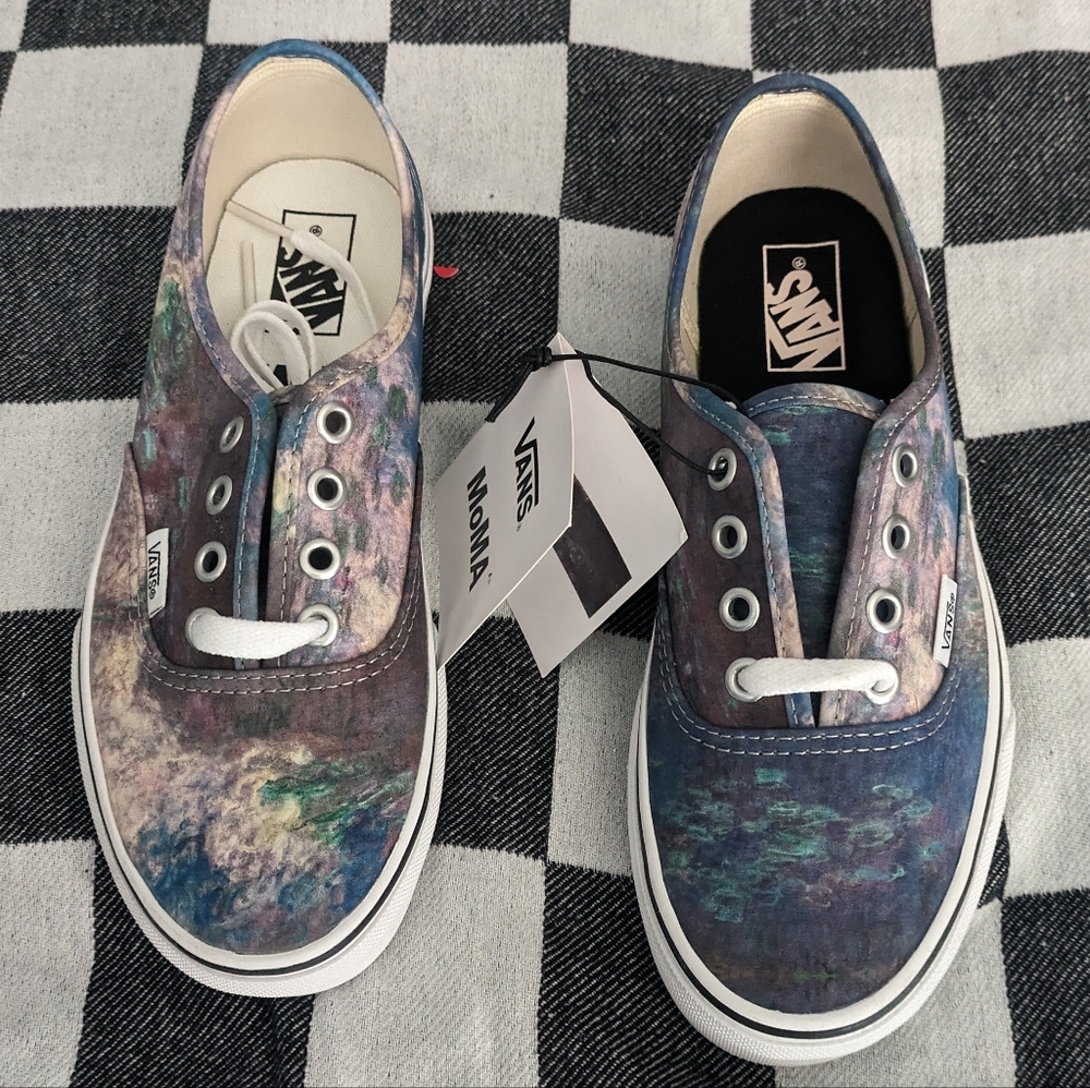 Vans MoMA Authentic Claude Monet Water Lilies Women 5.5 VN0A2Z5I18H